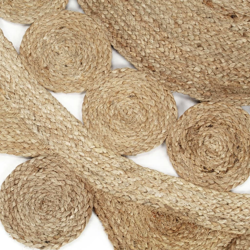 Handmade Rug Braided Jute 120 cm