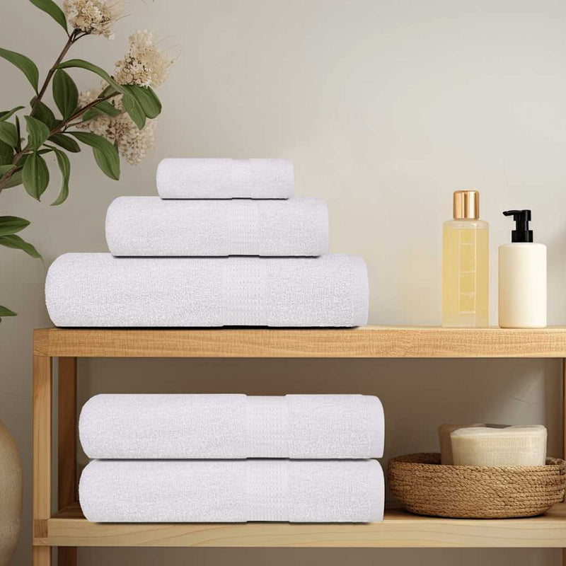 Hand Towels 10 pcs White 50x100 cm 360 gsm 100% Cotton