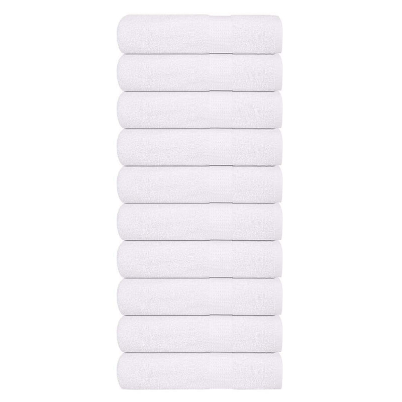 Hand Towels 10 pcs White 50x100 cm 360 gsm 100% Cotton