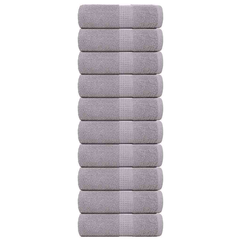 Soap Towels 10 pcs Grey 30x30 cm 360 gsm 100% Cotton