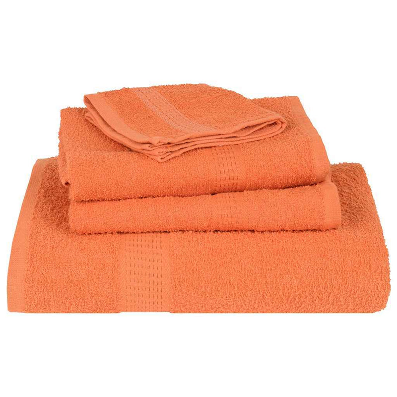 Bath Towels 2 pcs Orange 100x150 cm 360 gsm 100% Cotton