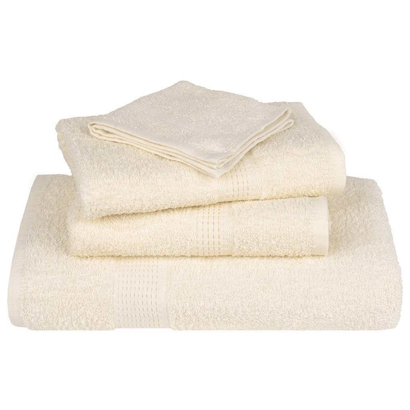 Guest Towels 4 pcs Cream 30x50 cm 360 gsm 100% Cotton