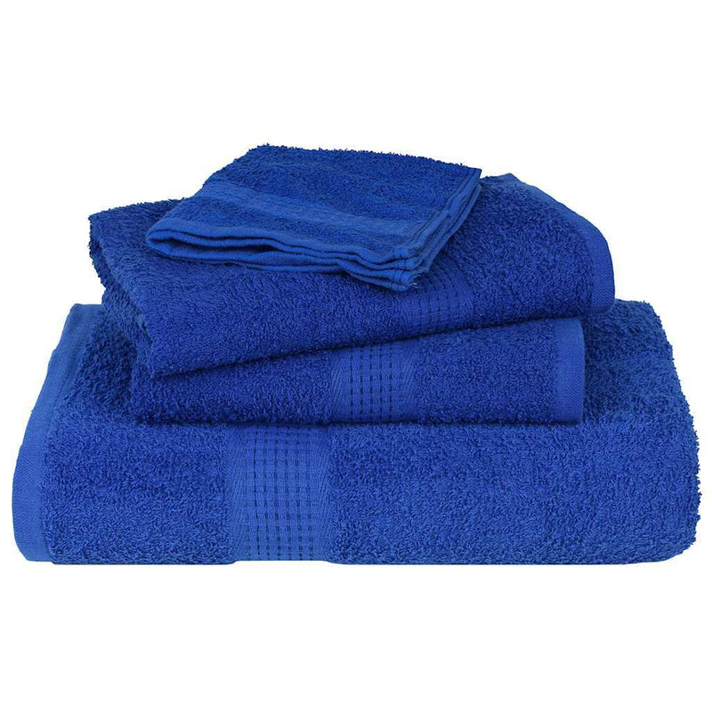 8 Piece Towel Set Blue 360 gsm 100% Cotton