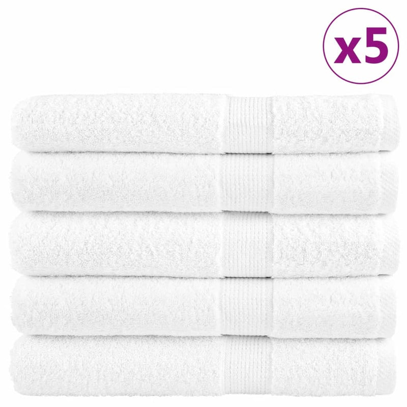 Premium Sauna Towels SOLUND 25pcs White 80x200cm 600gsm