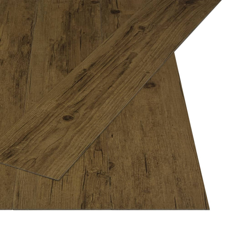 Self-adhesive Flooring Planks 4.46 m 3 mm PVC Natural Brown