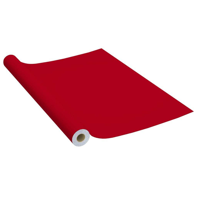 Self-adhesive Furniture Film Red 500x90 cm PVC