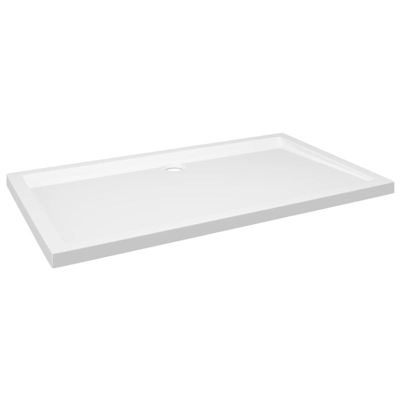 Rectangular ABS Shower Base Tray White 70x120 cm