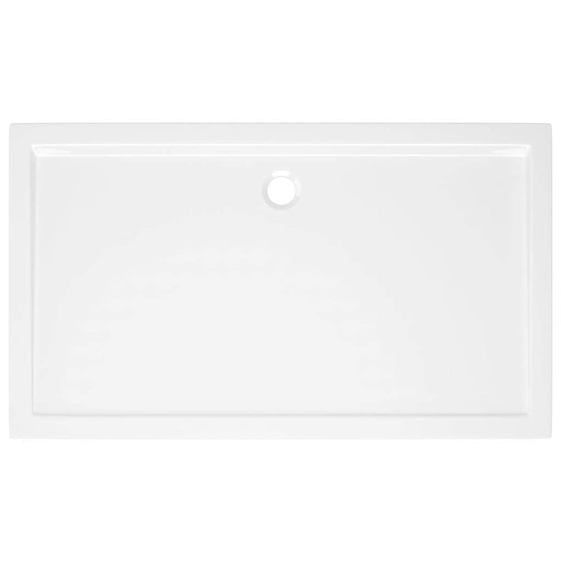 Rectangular ABS Shower Base Tray White 70x120 cm