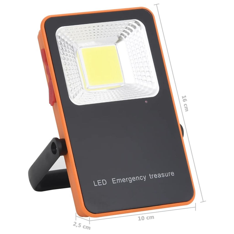 vidaXL LED Floodlight ABS 10 W Cold White