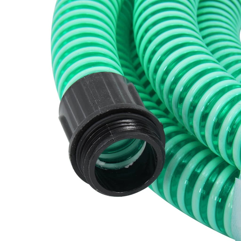 Suction Hose with Brass Connectors Green 1.1" 7 m PVC