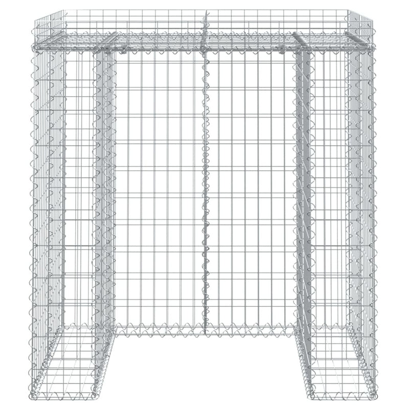 Gabion Wall for Garbage Bin 110x91x120 cm Galvanised Iron