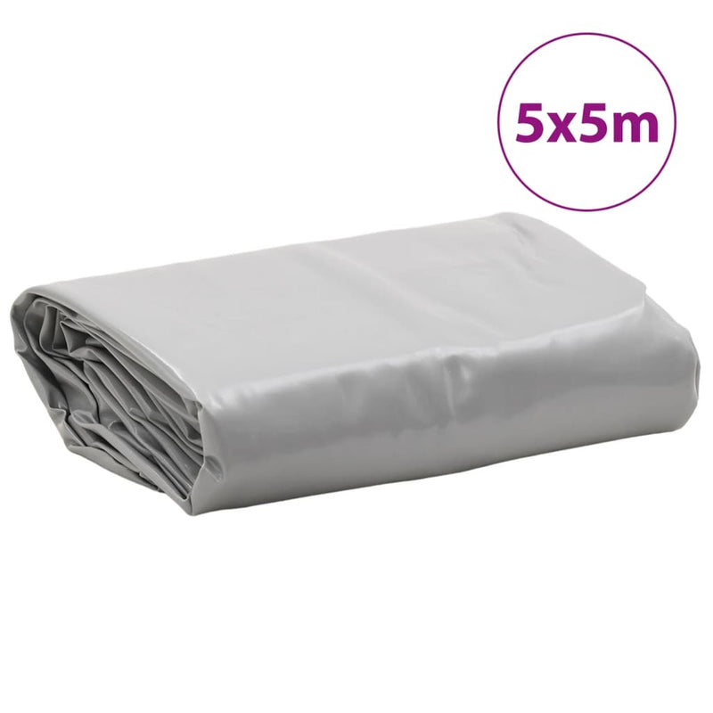 Tarpaulin Grey 5x5 m 650 g/m