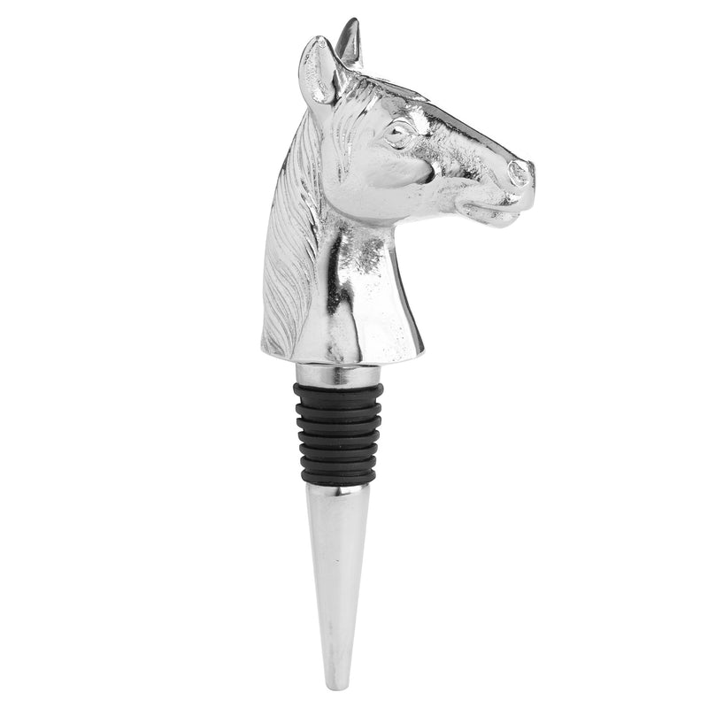 Silver Nickel Horse Bottle Stopper