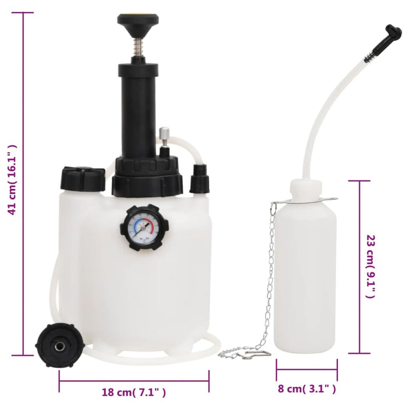 Brake Bleeder White and Black 3 L