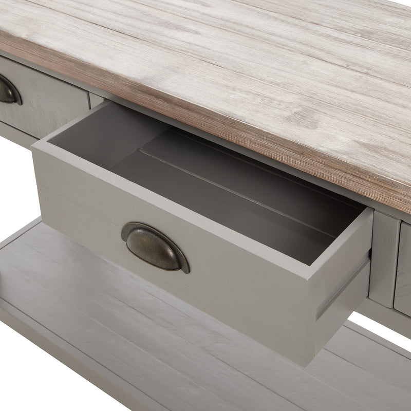 The Oxley Collection Three Drawer Console Table