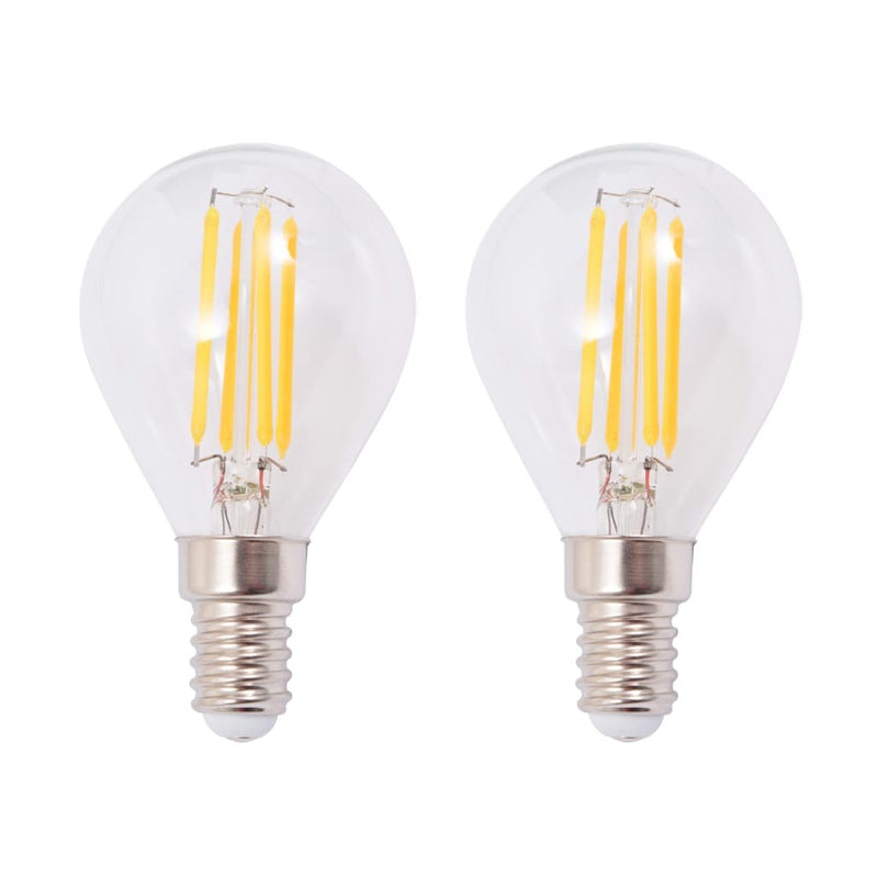 Wall Lamps 2 pcs with 2 LED Filament Bulbs 8 W