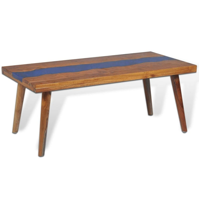 Coffee Table Teak Resin 100x50x40 cm