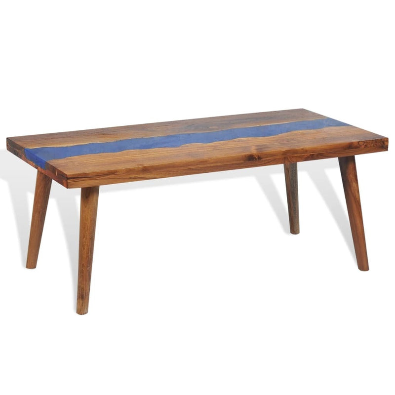 Coffee Table Teak Resin 100x50x40 cm