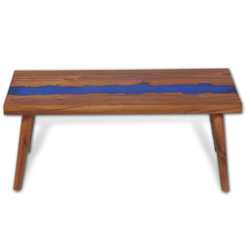 Coffee Table Teak Resin 100x50x40 cm