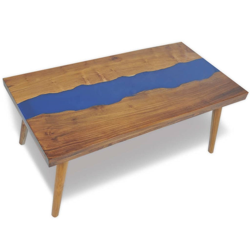 Coffee Table Teak Resin 100x50x40 cm