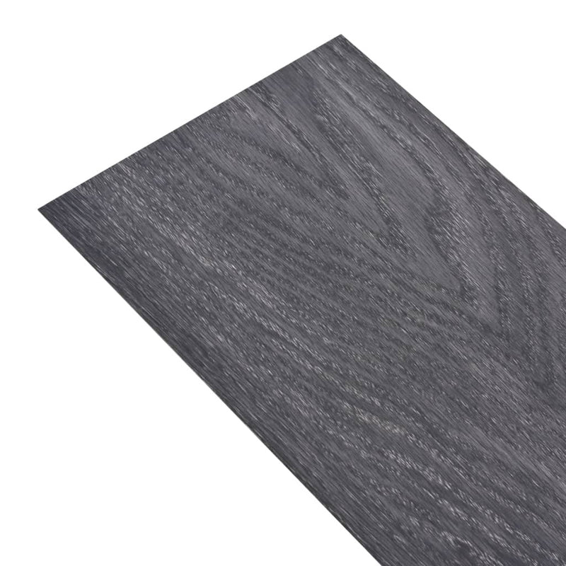 Self-adhesive PVC Flooring Planks 5.02 m 2 mm Black and White