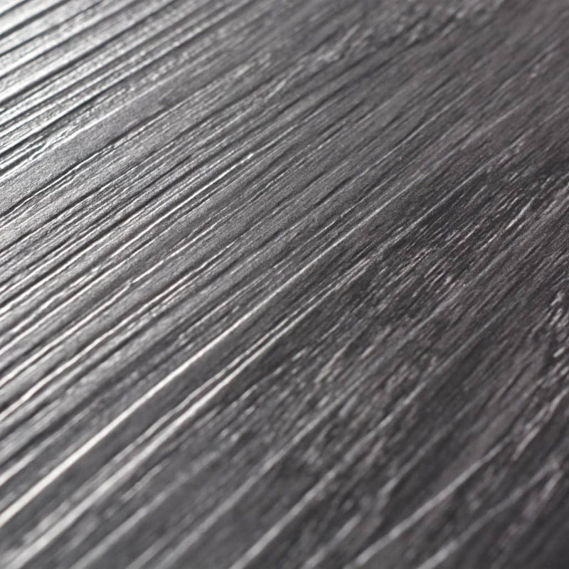 Self-adhesive PVC Flooring Planks 5.02 m 2 mm Black and White