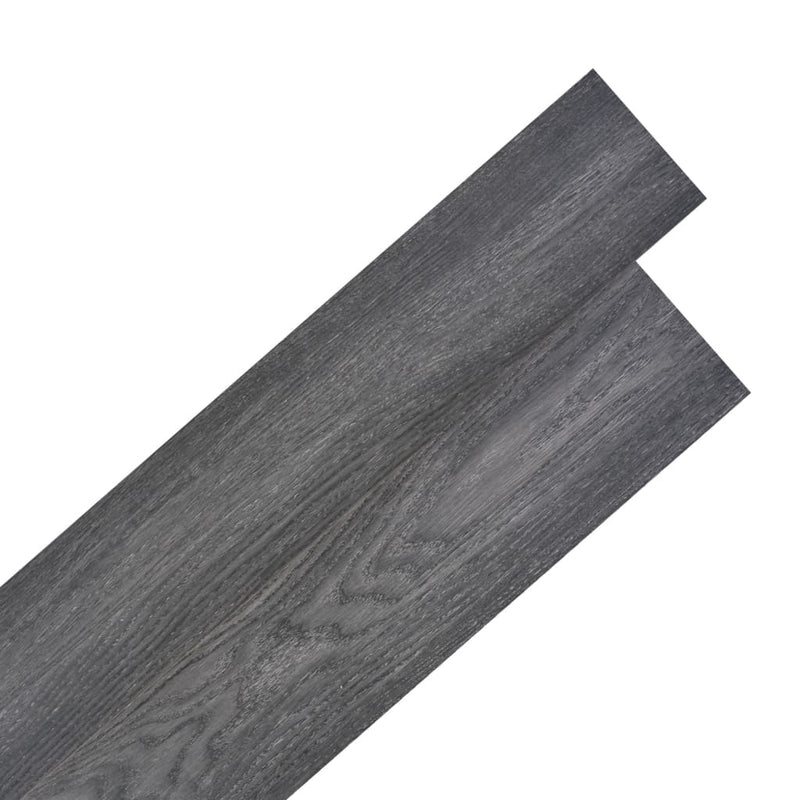 Self-adhesive PVC Flooring Planks 5.02 m 2 mm Black and White