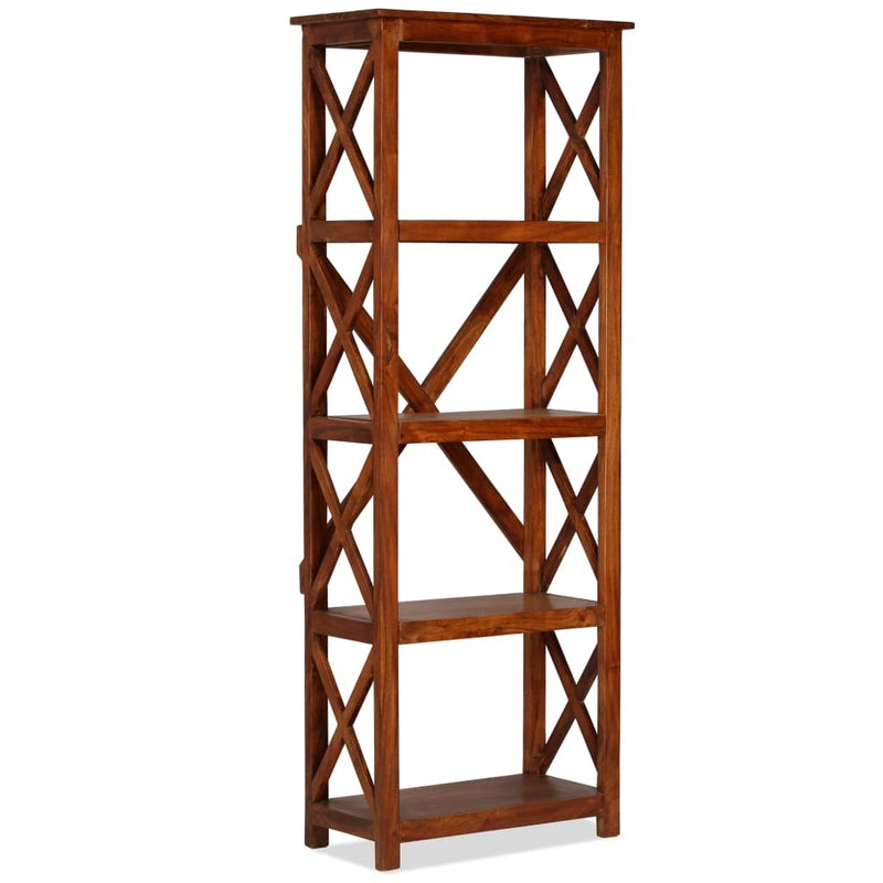 Bookshelf Solid Acacia Wood Honey Finish 60x30x160 cm