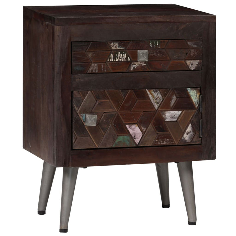 Bedside Cabinet Solid Reclaimed Wood 40x30x50 cm