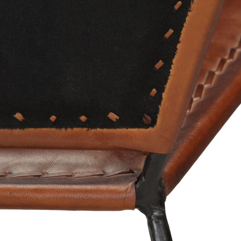 Chair Brown Real Leather