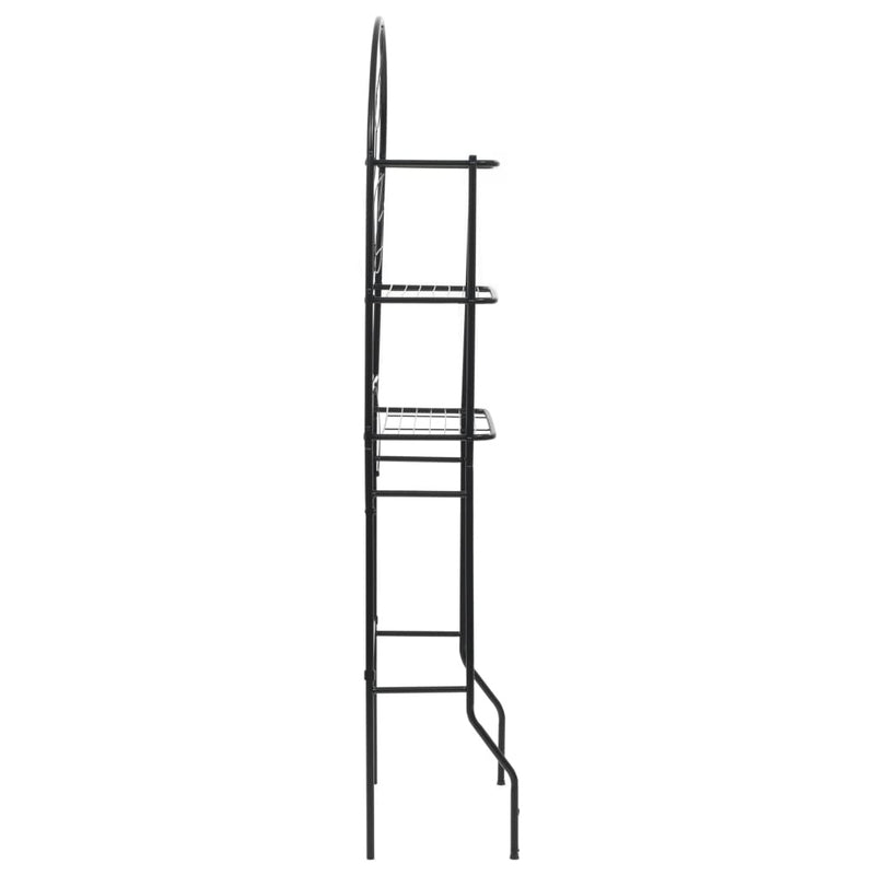 Toilet Rack Black 60x33x174 cm