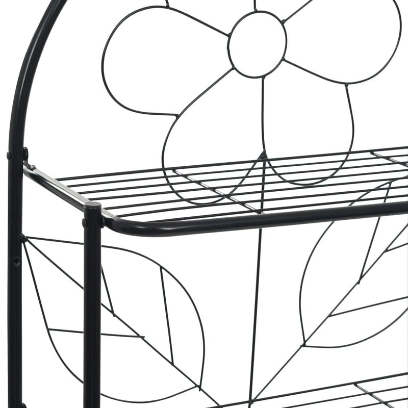 Toilet Rack Black 60x33x174 cm