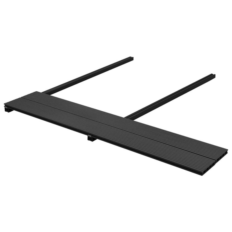 vidaXL WPC Decking Boards with Accessories 36 m 2.2 m Anthracite