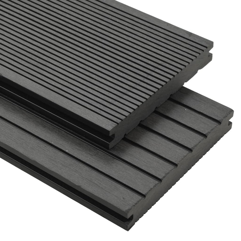 vidaXL WPC Solid Decking Boards with Accessories 16 m 2.2 m Grey