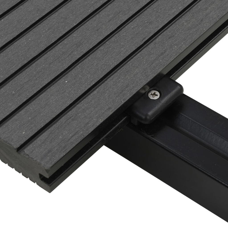 vidaXL WPC Solid Decking Boards with Accessories 30 m 2.2 m Grey