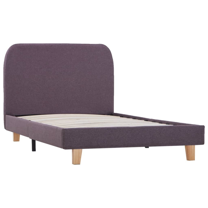 Bed Frame without Mattress Taupe Fabric 90x190 cm Single