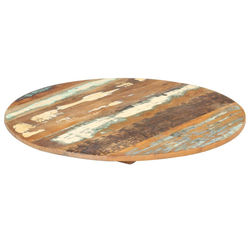 Round Table Top 40 cm 15-16 mm Solid Reclaimed Wood