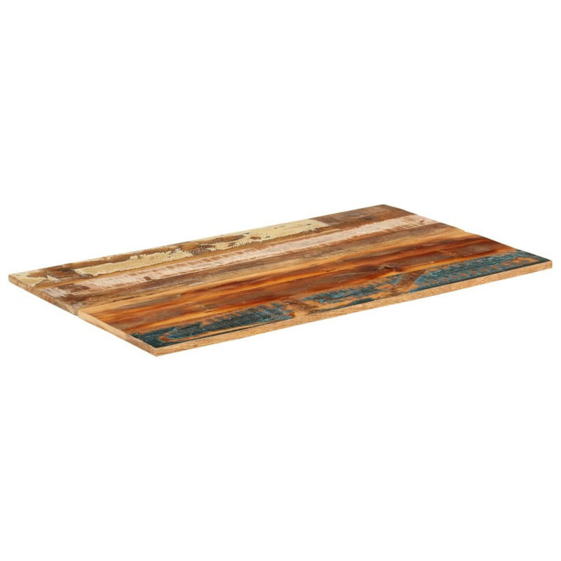 Rectangular Table Top 60x100 cm 15-16 mm Solid Reclaimed Wood