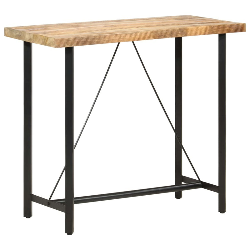 Bar Table 120x58x107 cm Rough Mango Wood