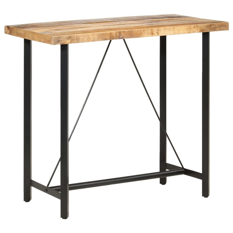 Bar Table 120x58x107 cm Rough Mango Wood