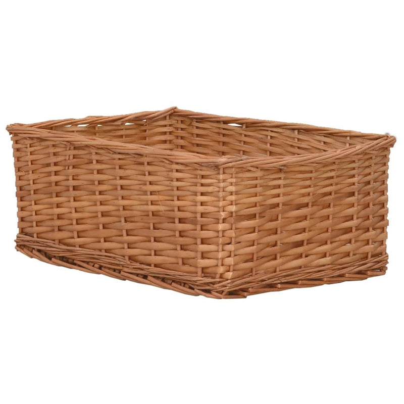 4 Piece Nesting Basket Set Brown Willow