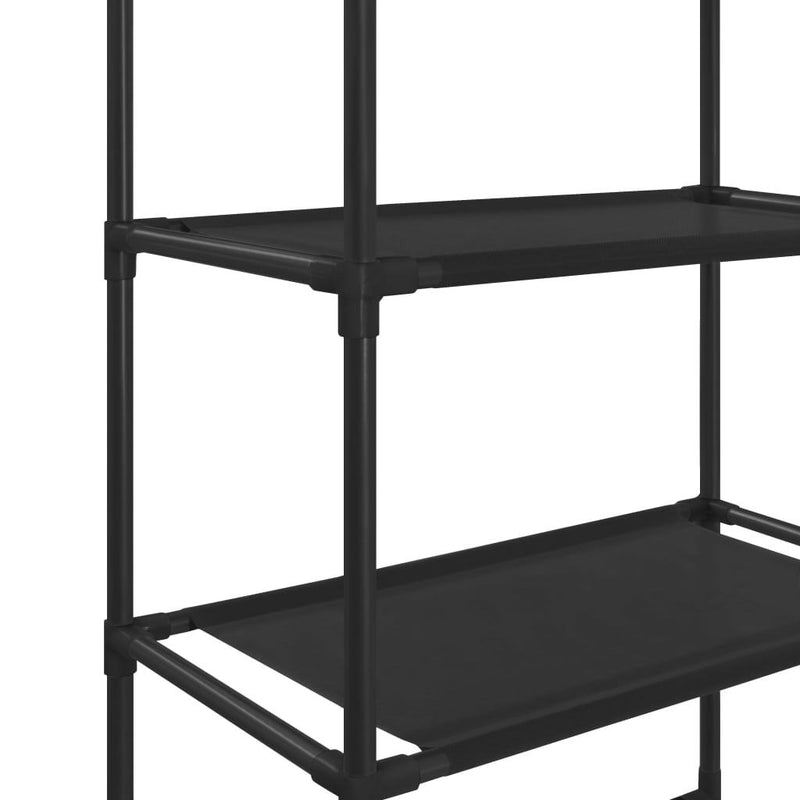 3-Tier Storage Rack over Toilet Black 53x28x169 cm