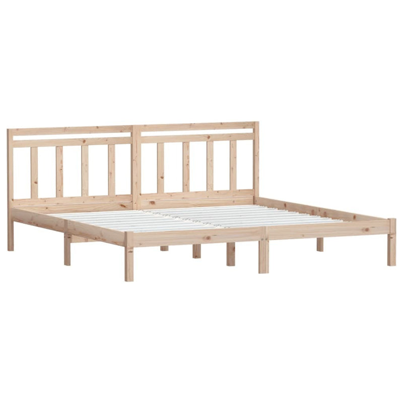 3100599  Bed Frame without Mattress Solid Wood 160x200 cm (810027+814104)