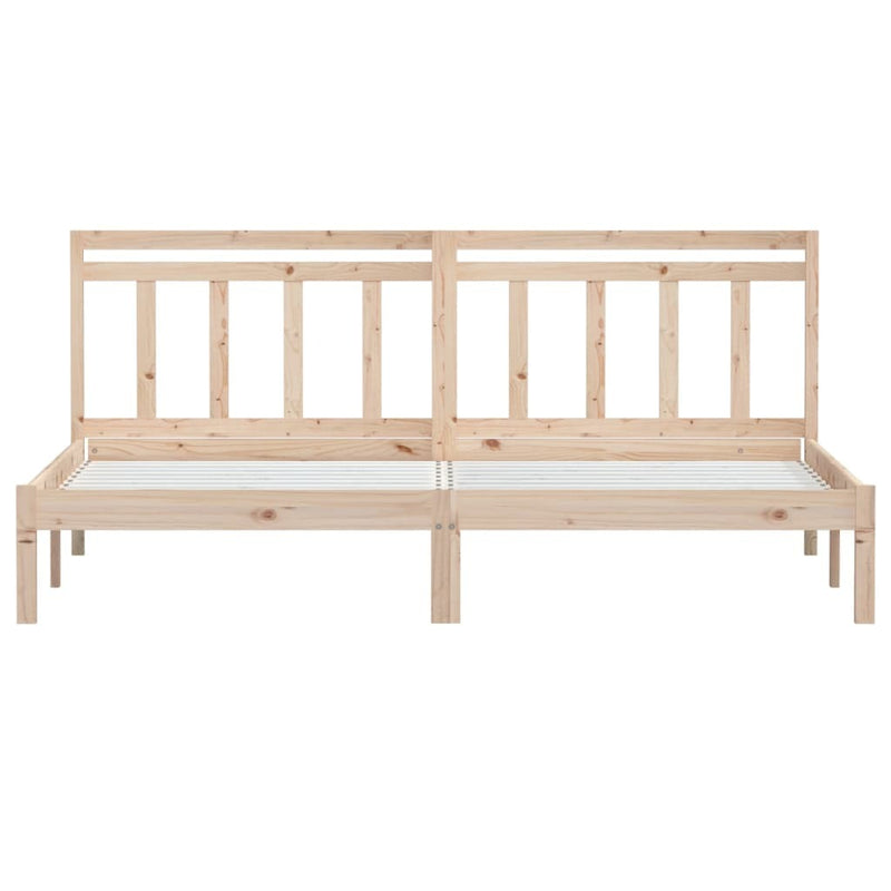 3100599  Bed Frame without Mattress Solid Wood 160x200 cm (810027+814104)