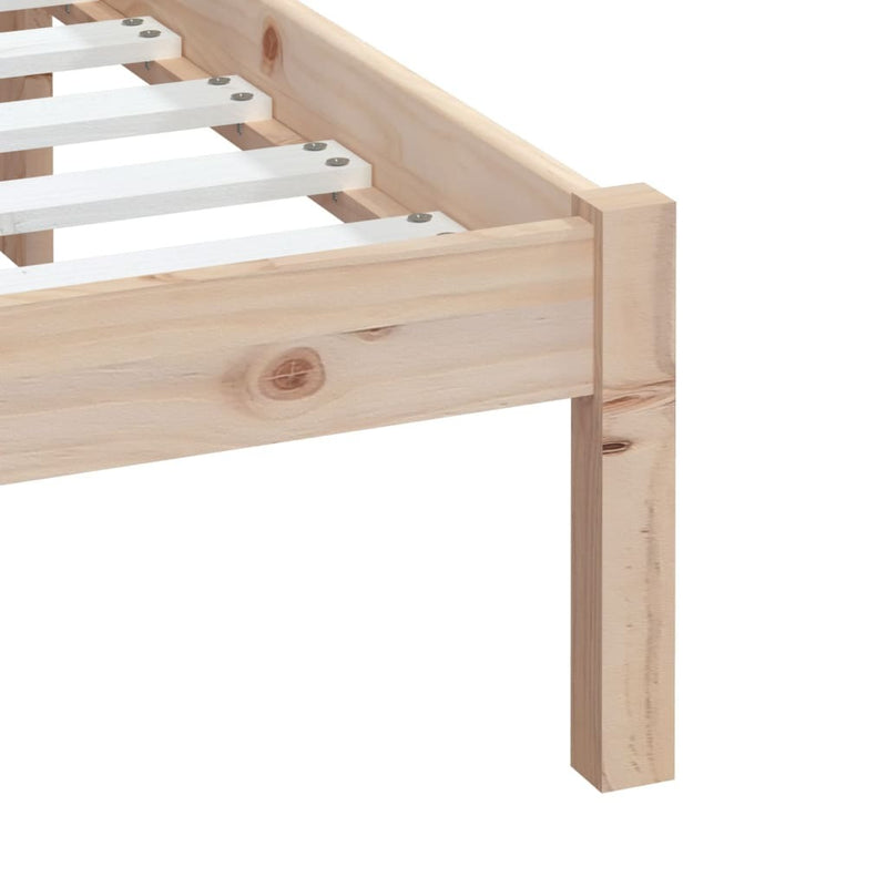 3100599  Bed Frame without Mattress Solid Wood 160x200 cm (810027+814104)