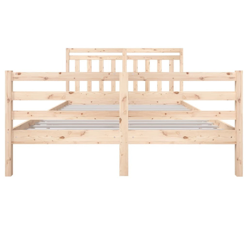 3100664  Bed Frame without Mattress Solid Wood 160x200 cm (810440+814104)