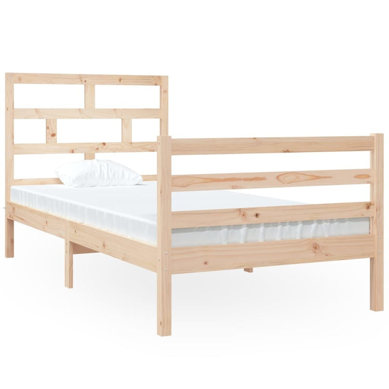 Bed Frame without Mattress 90x190 cm Single Single Solid Wood