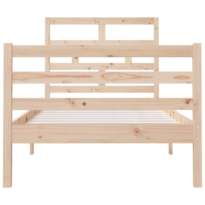 Bed Frame without Mattress 90x190 cm Single Single Solid Wood