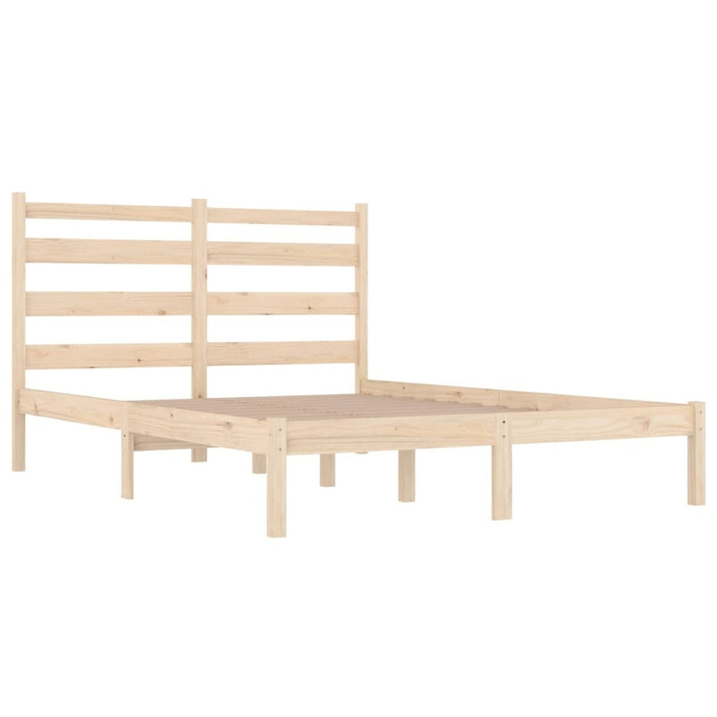 Bed Frame without Mattress Solid Wood Pine Small Double