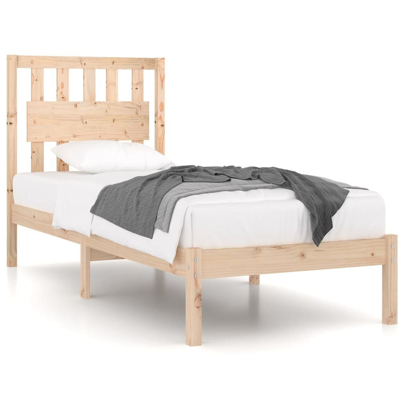 3103918  Bed Frame without Mattress Solid Wood 90x200 cm (810002+818550)